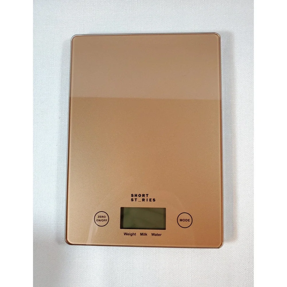 New ● Short Stories Digital Food‎ Scale ● Rose Gold ● Battery Operated